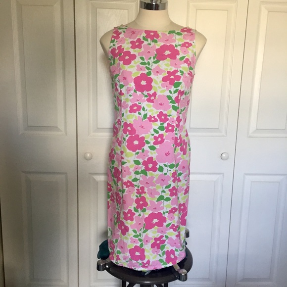Liz Claiborne Dresses & Skirts - Liz Claiborne Pink, Green, White Floral Midi Dress